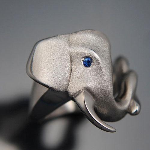 Elephant Ring in Sterling Silver - Jamies Horse Jewelry