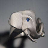 Elephant Ring in Sterling Silver