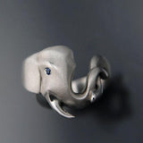 Elephant Ring in Sterling Silver