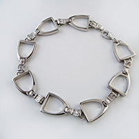English Stirrup Bracelet in Sterling Silver - Jamies Horse Jewelry