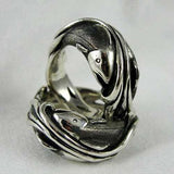Dreamcatch Fish Ring Sterling Silver