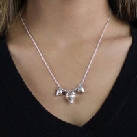 Fox Mother and Kits Necklace - Jamies Horse Jewelry