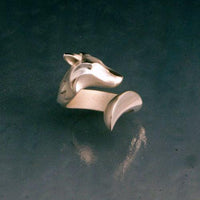 Timber Wolf Ring in Sterling Silver - Jamies Horse Jewelry