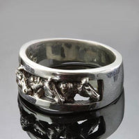 Warmblood Horse Head Ring Sterling Silver - Jamies Horse Jewelry