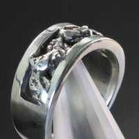 Warmblood Horse Head Ring Sterling Silver - Jamies Horse Jewelry