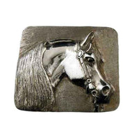 Western Arabian Horse Head Belt Buckle - Jamies Horse Jewelry