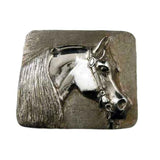 Western Arabian Horse Head Belt Buckle