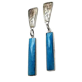 Western Style Earrings with Turquoise Dangles