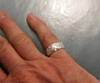 Wolf Head Band Ring in Sterling Silver - Jamies Horse Jewelry
