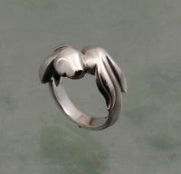Lopp Eared Bunny Rabbits Ring - Jamies Horse Jewelry