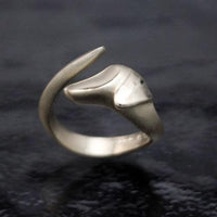 Dachshund Dog Ring in Sterling Silver - Jamies Horse Jewelry