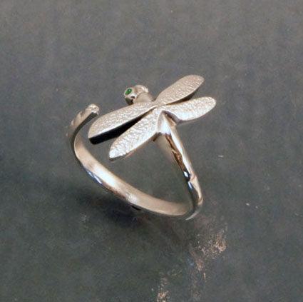 Dragonfly Ring in Sterling Silver - Jamies Horse Jewelry