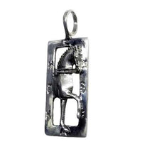 Enter at A Dressage Horse Pendant Necklace - Jamies Horse Jewelry