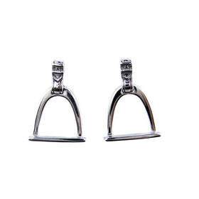 Classic English Stirrup Earrings Sterling Silver