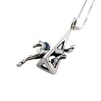 Eventing Jumping Horse Pendant Necklace - Jamies Horse Jewelry