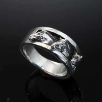 Fjord Horse Head Ring Sterling Silver - Jamies Horse Jewelry