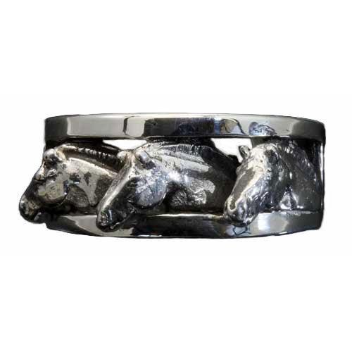 Fjord Horse Head Ring Sterling Silver - Jamies Horse Jewelry