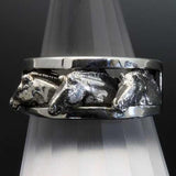 Fjord Horse Head Ring Sterling Silver