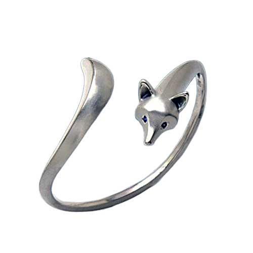 Fox Bangle Bracelet in Sterling Silver - Jamies Horse Jewelry