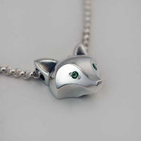 Fox Mask Pendant Necklace - Jamies Horse Jewelry
