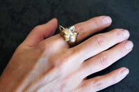 Fox Ring High Polish Finish Sterling Silver - Jamies Horse Jewelry