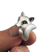 Fox Ring Satin Finish Sterling Silver 3