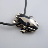 Frog Necklace in Sterling Silver
