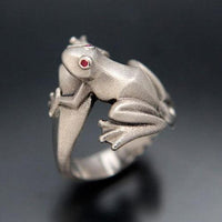 Frog Ring in Sterling Silver - Jamies Horse Jewelry