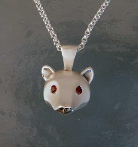 Grizzly Bear Pendant in Sterling Silver - Jamies Horse Jewelry