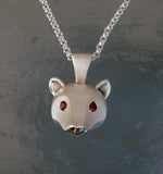Grizzly Bear Pendant in Sterling Silver