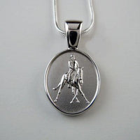 Half Pass Dressage Pendant Necklace - Jamies Horse Jewelry