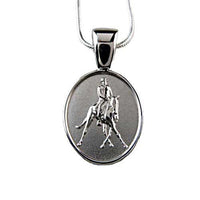 Half Pass Dressage Pendant Necklace - Jamies Horse Jewelry