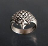 Hedgehog Ring in Sterling Silver