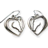 Heart and Horse Earrings