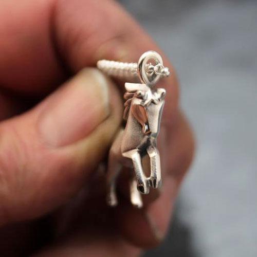 Fury Horse Pendant Necklace Sterling Silver - Jamies Horse Jewelry
