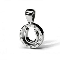 Encircled Horseshoe Pendant Necklace - Jamies Horse Jewelry