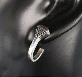 Horseshoe Nail Earrings Sterling Silver