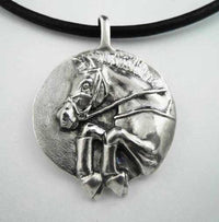 Cross Country Jumper Pendant Necklace - Jamies Horse Jewelry