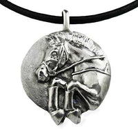 Cross Country Jumper Pendant Necklace - Jamies Horse Jewelry