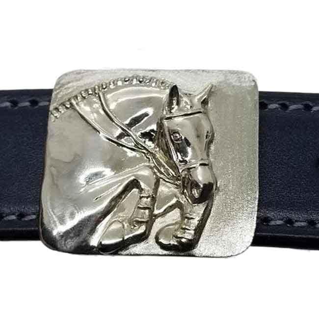 Hunter Jumper Belt Buckle in Bronze - Jamies Horse Jewelry