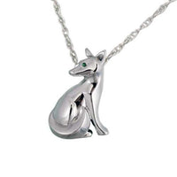 Sitting Kit Fox Pendant Necklace - Jamies Horse Jewelry