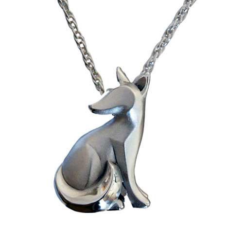Sitting Kit Fox Pendant Necklace - Jamies Horse Jewelry