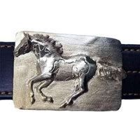 Paint Horse Belt Buckle Bronze - Jamies Horse Jewelry