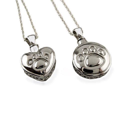 Eternity Memorial Pet Paw Print Pendant Necklace - Jamies Horse Jewelry