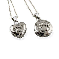 Eternity Memorial Pet Paw Print Pendant Necklace - Jamies Horse Jewelry
