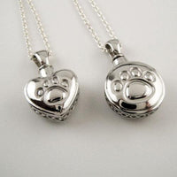 Paw Print Eternity Keepsake Pendant Necklace - Jamies Horse Jewelry