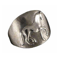 Sterling Silver Dressage Horse Piaffe Ring - Jamies Horse Jewelry