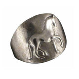 Sterling Silver Dressage Horse Piaffe Ring