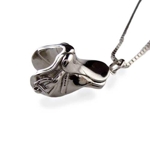 English Saddle Necklace Sterling Silver - Jamies Horse Jewelry