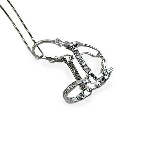 Fancy Horse Halter Pendant Necklace - Jamies Horse Jewelry